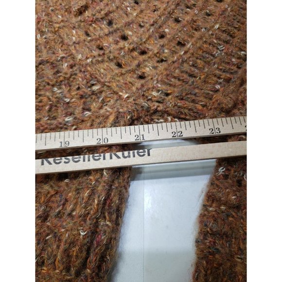 Universal Thread Womens Sweater Crew Neck Long Sleeve Open Knit Multicolor Sz M - Picture 9 of 10